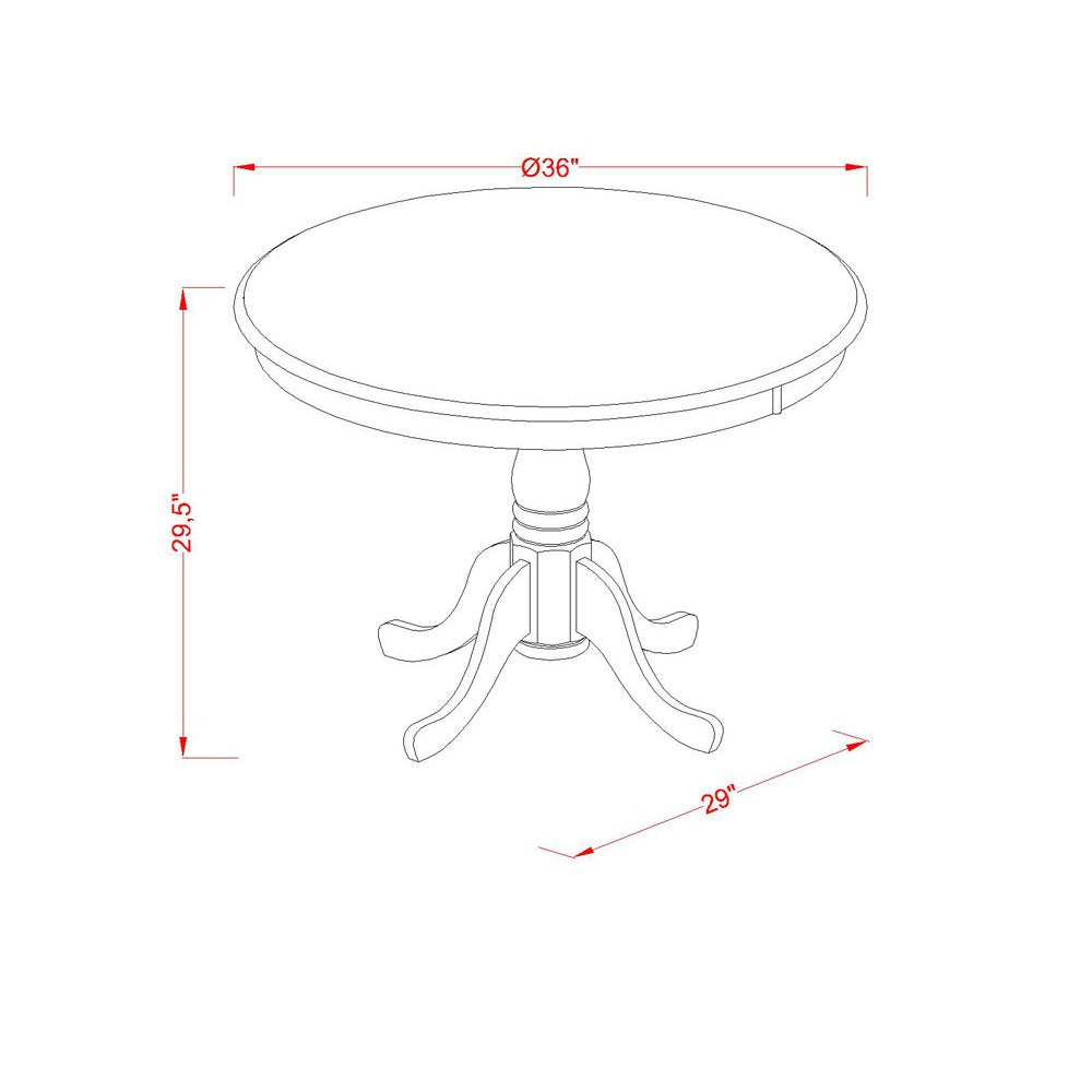 5 Piece Oak Dining Table Set with 4 Blue Faux Leather Chairs D496