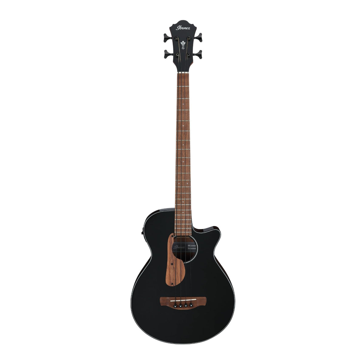Black High Gloss Acoustic-electric Bass Guitar Q274