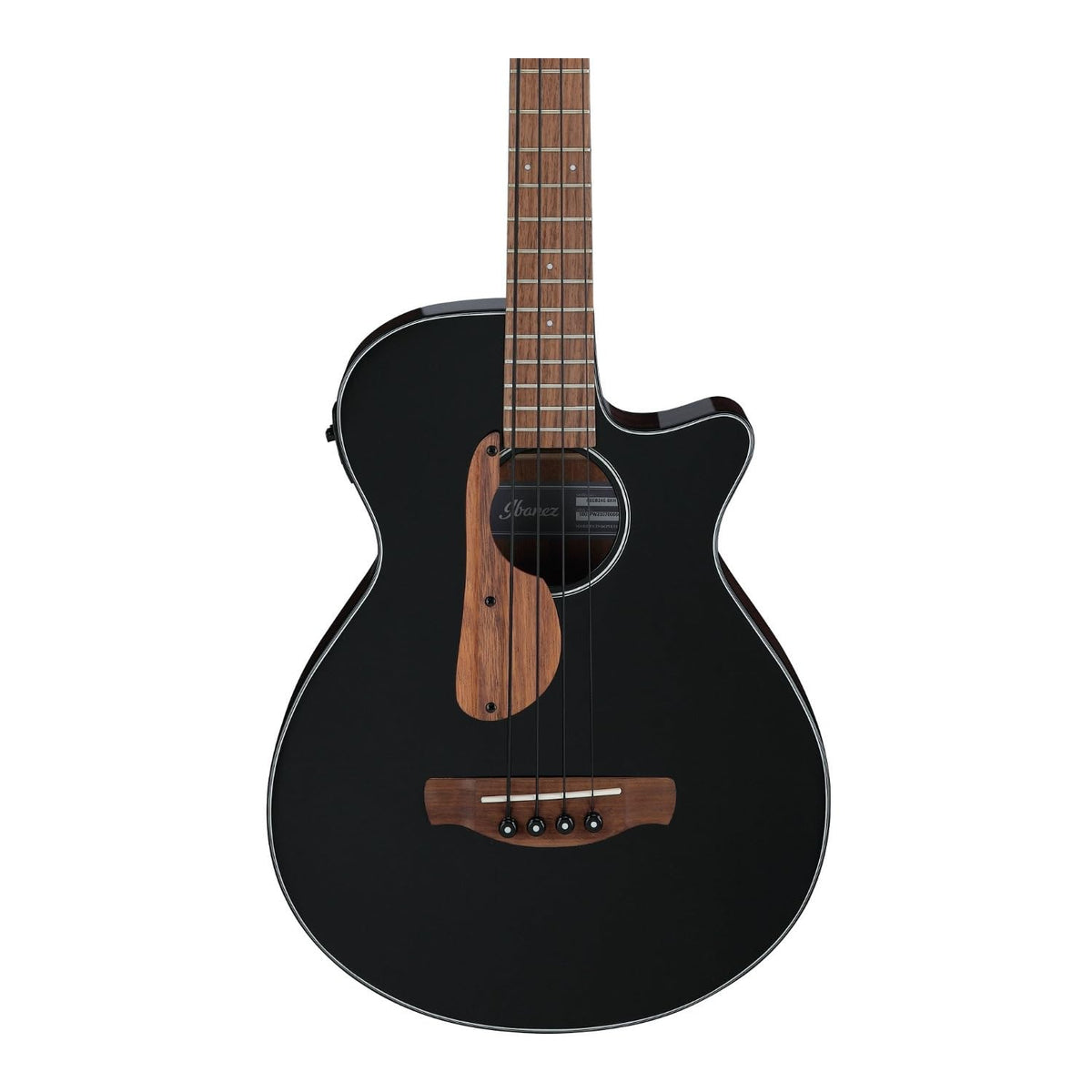 Black High Gloss Acoustic-electric Bass Guitar Q274