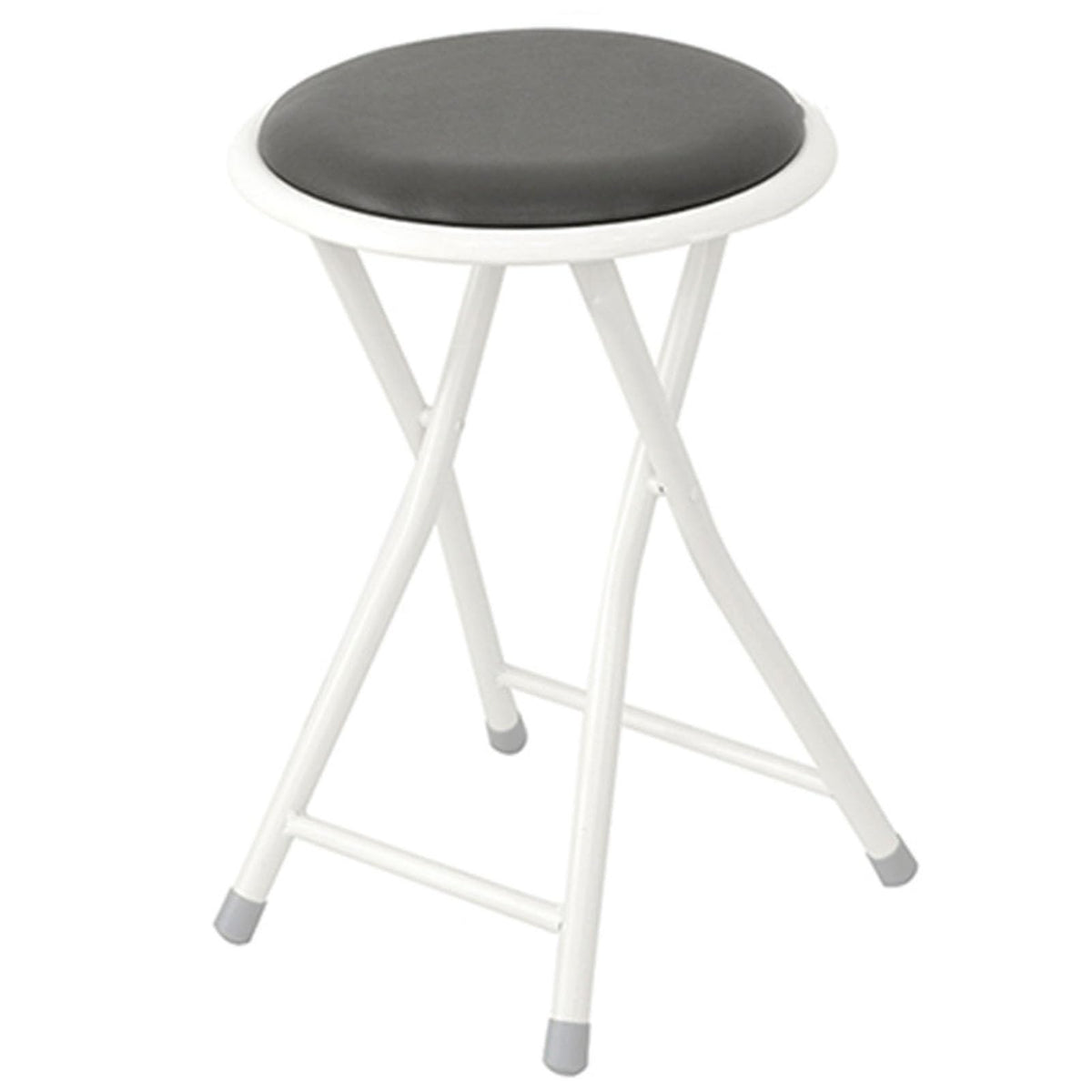 18-Inch Black Folding Stool with 225lb Capacity S938199