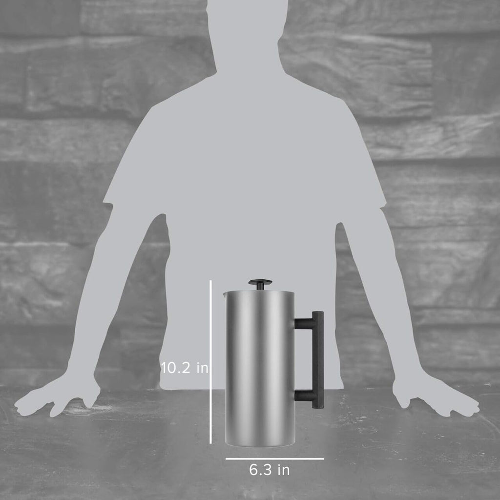 32oz Stainless Steel French Press D411