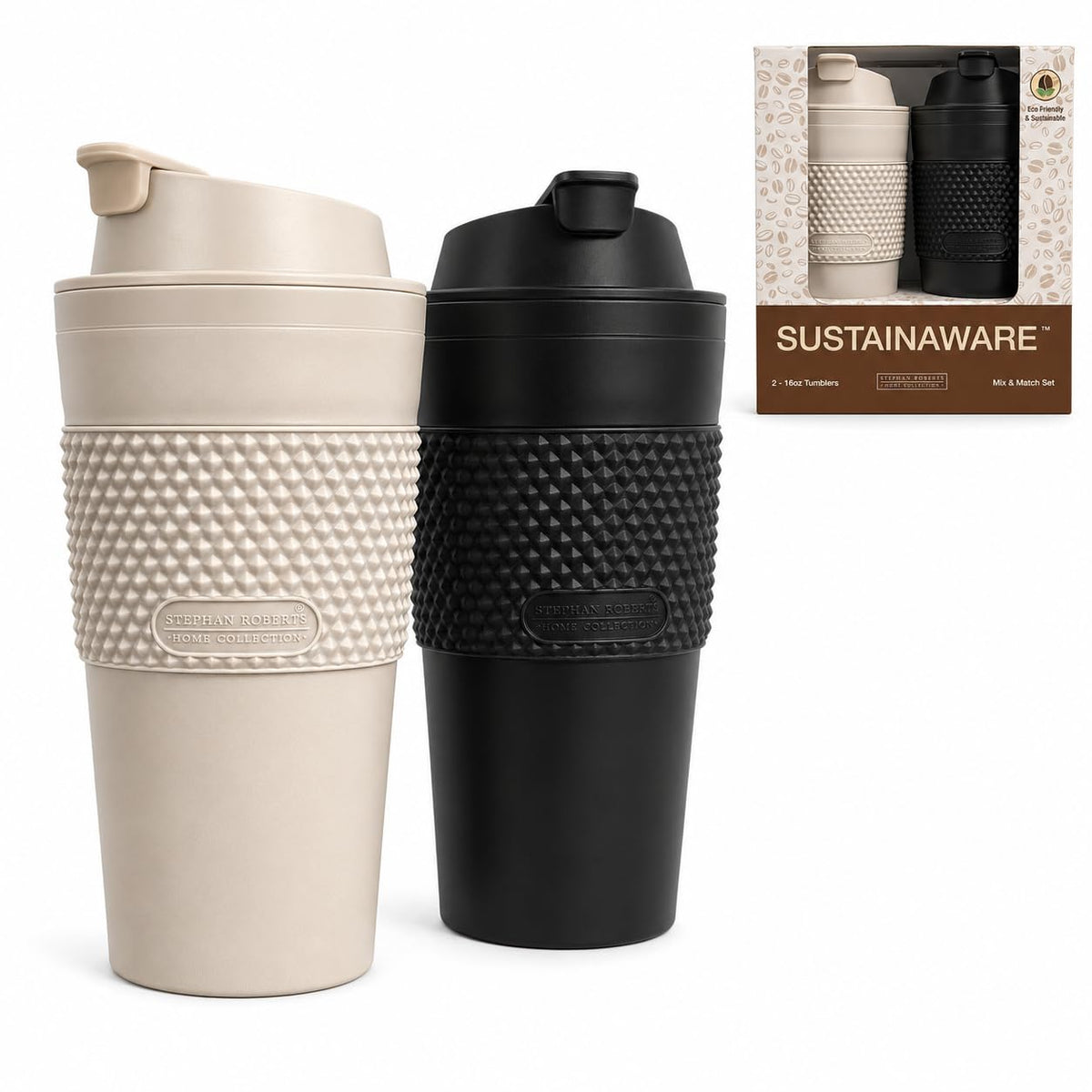 16 oz Insulated Coffee Tumbler Set 2 Pack K9745