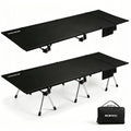 Height Adjustable Black Camping Cot K343