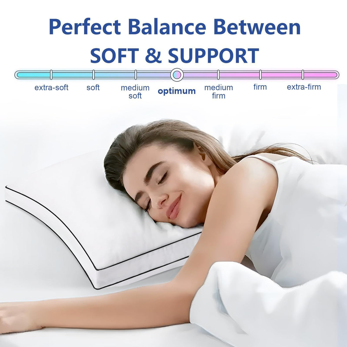 King Size Set of 2 Bed Pillows Q66034