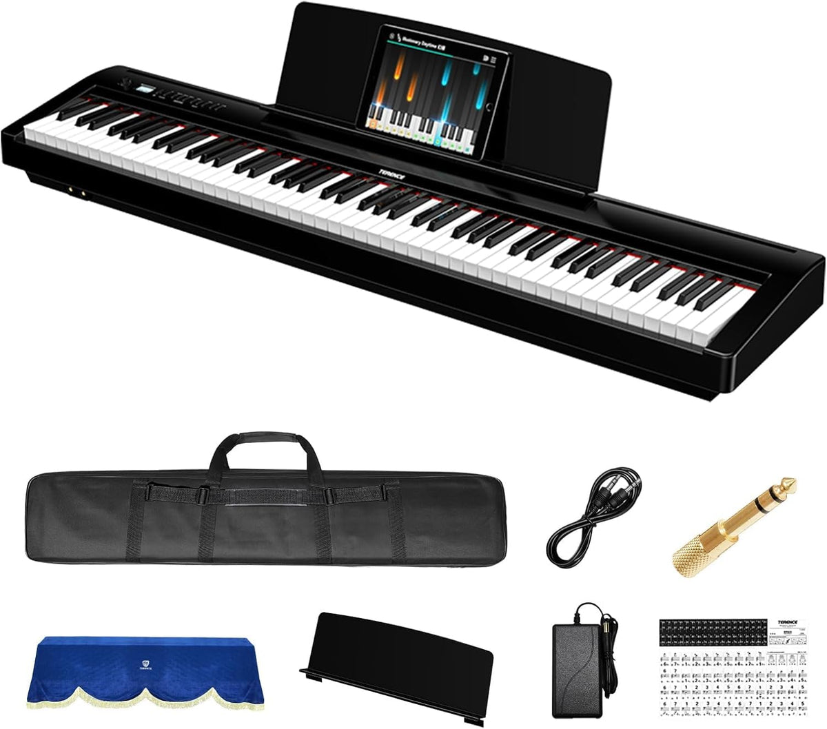 88 Key Weighted Digital Piano Keyboard with Bluetooth MIDI C6815