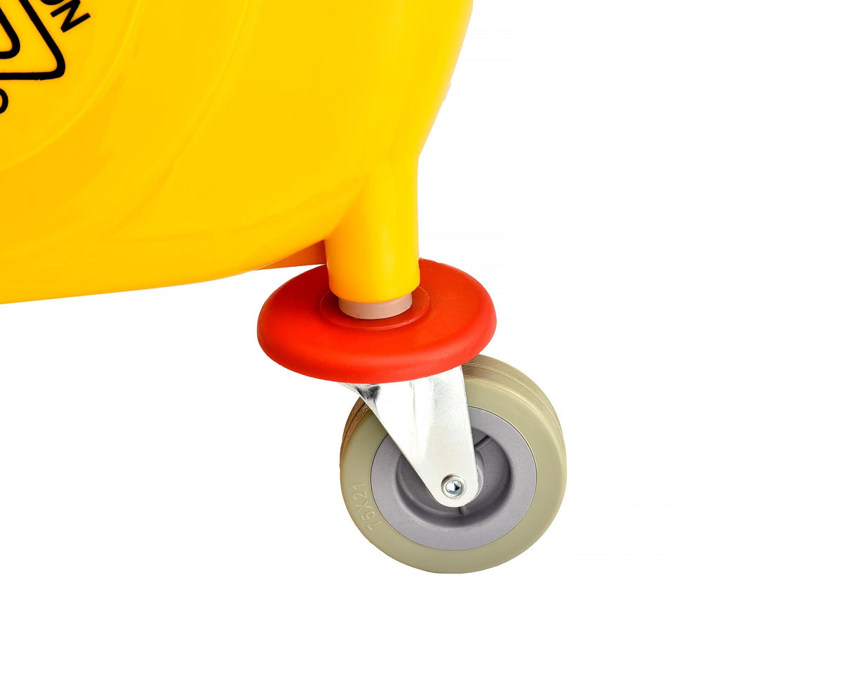 35 qt. Yellow Mop Bucket on Wheels C23632