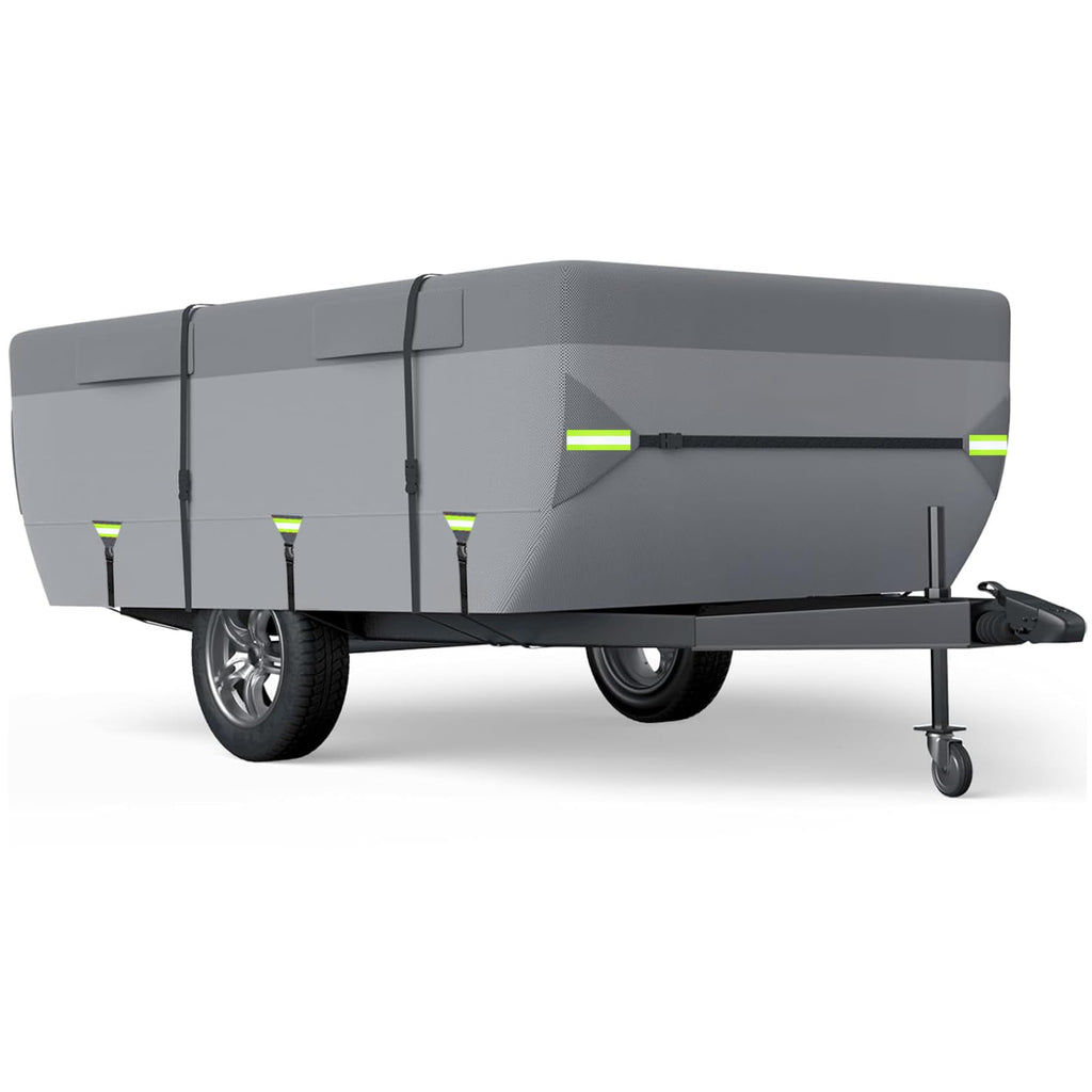 12'-14' 7 Layers Waterproof Breathable Pop Up Folding Camper Cover D986724
