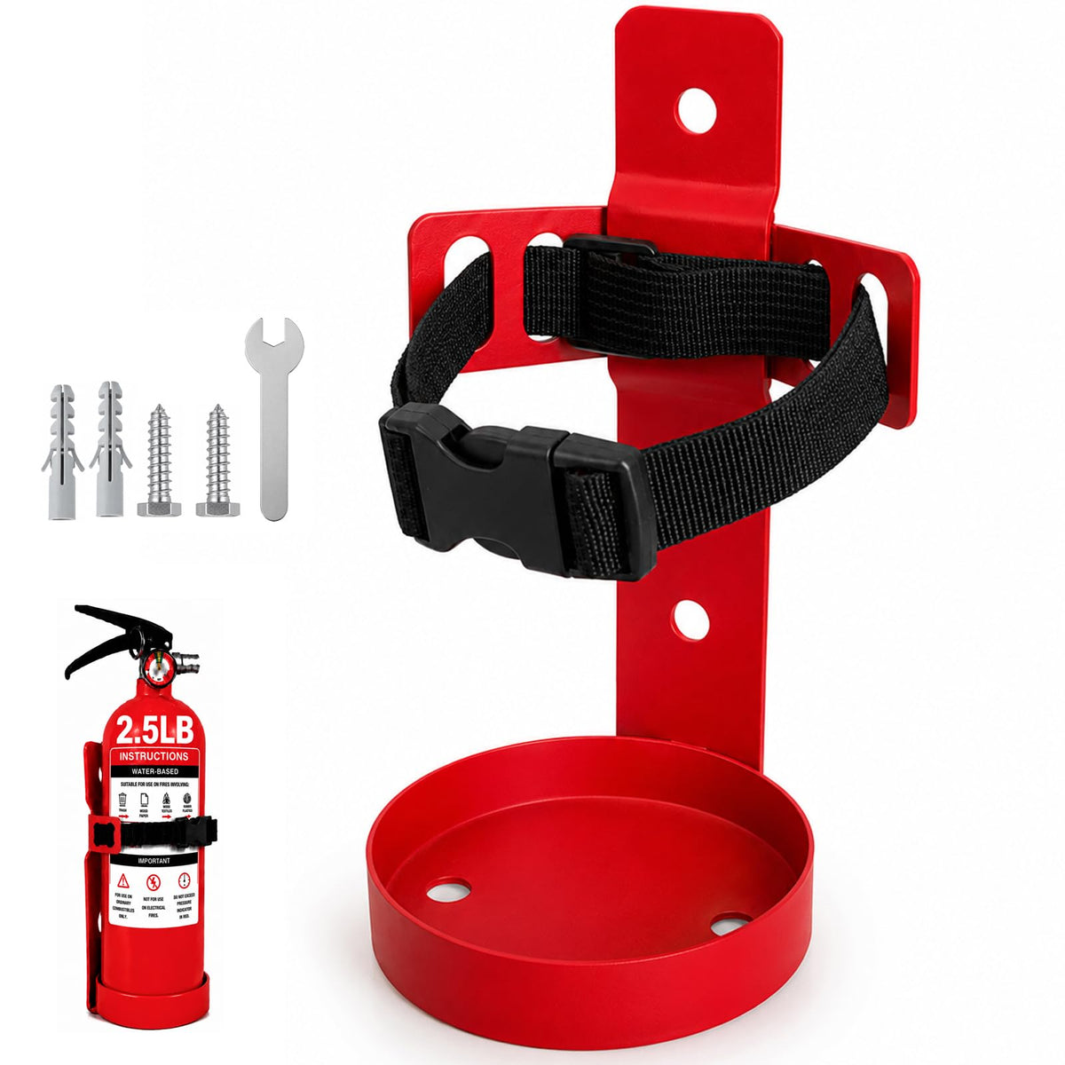 Fire Extinguisher Wall Mount Bracket 2.5 lb 1 Pack X89821