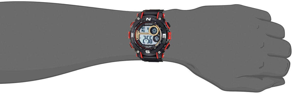 Digital Chronograph Resin Strap Watch G1878