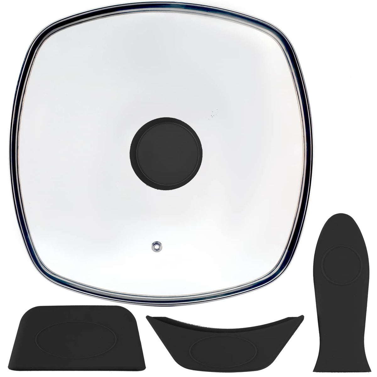 10.5" Vented Square Glass Lid M55870
