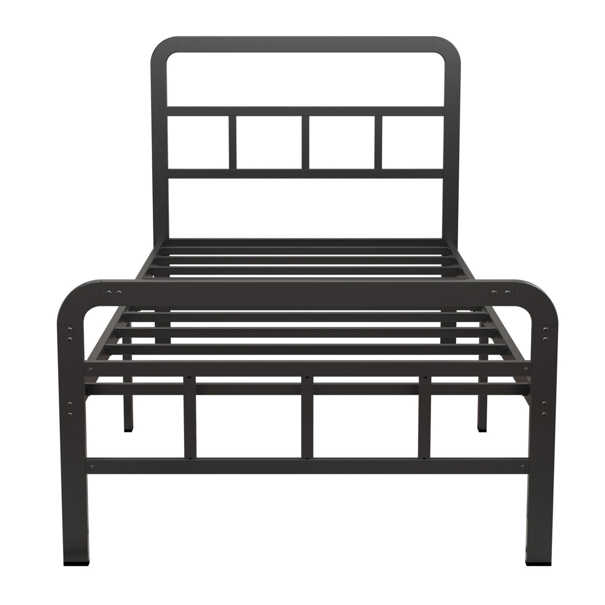 Twin Platform Bed Frame with Headboard and Footboard M675