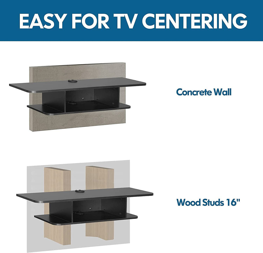 Black Floating TV Stand up to 55 Inch D819