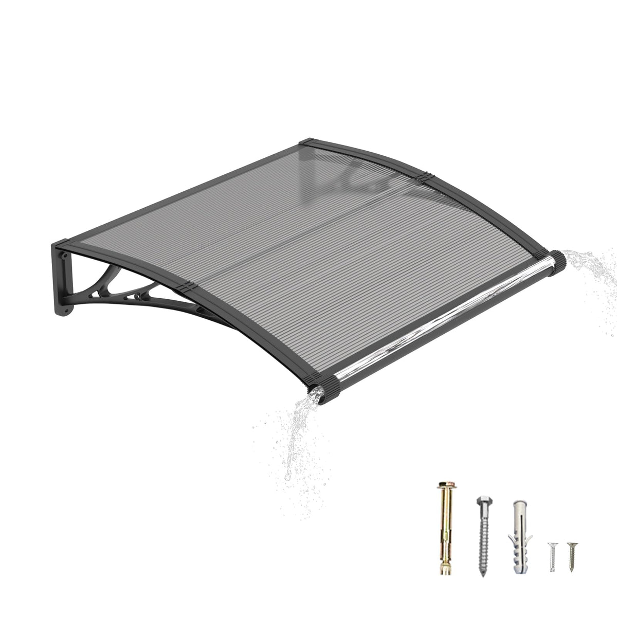 32" x 48" Window Door Awning Canopy with Drainage U3121