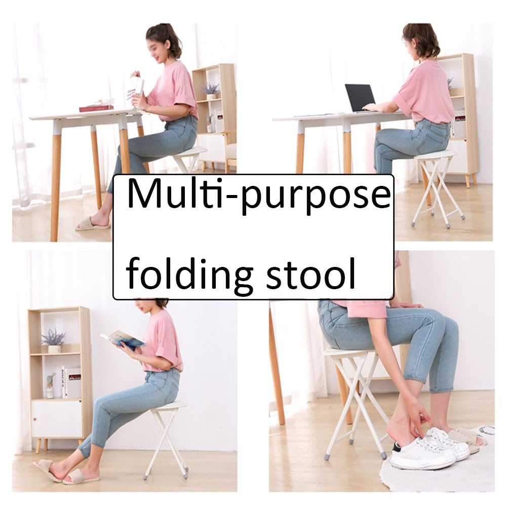 18-Inch Black Folding Stool with 225lb Capacity S938199