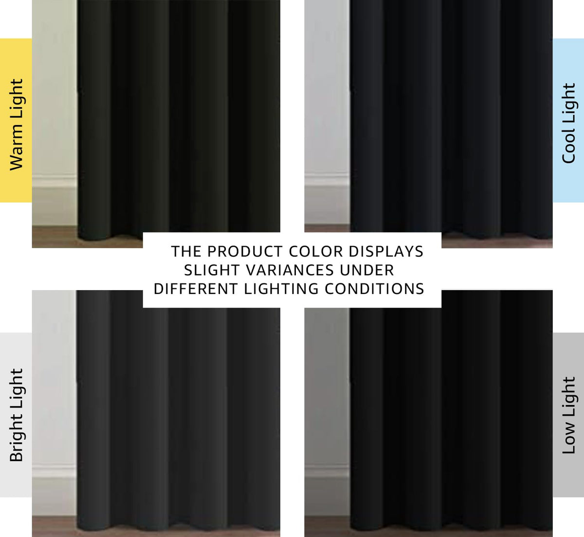 100% Blackout Thermal Insulated 96 inch Grommet Curtains P9305