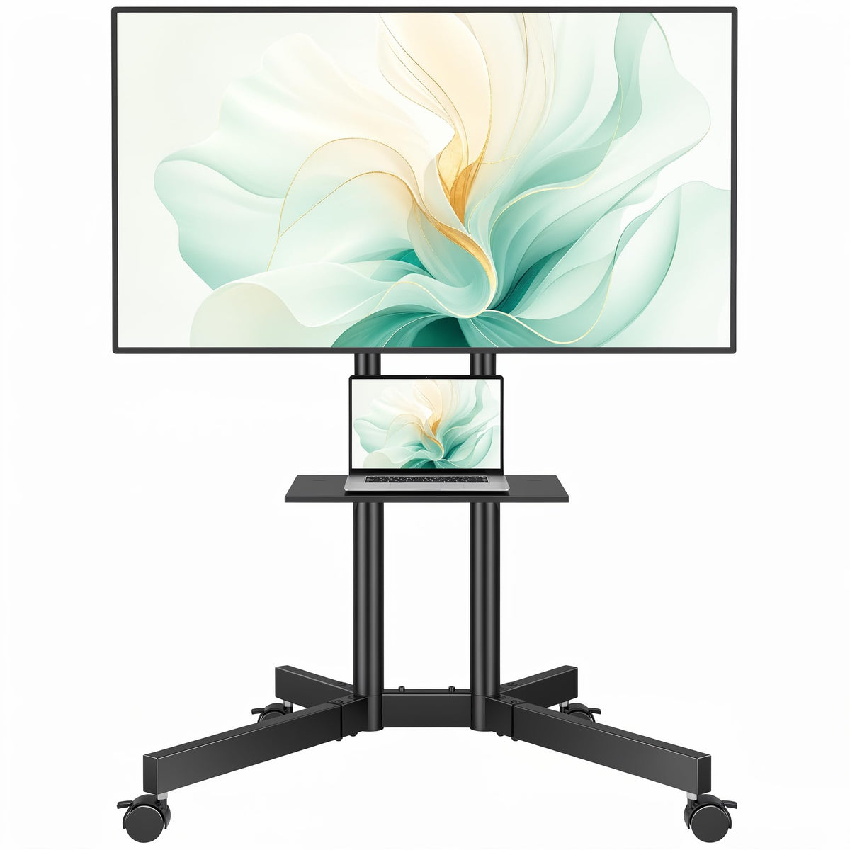 Rolling TV Stand with Tilt, Black G93421