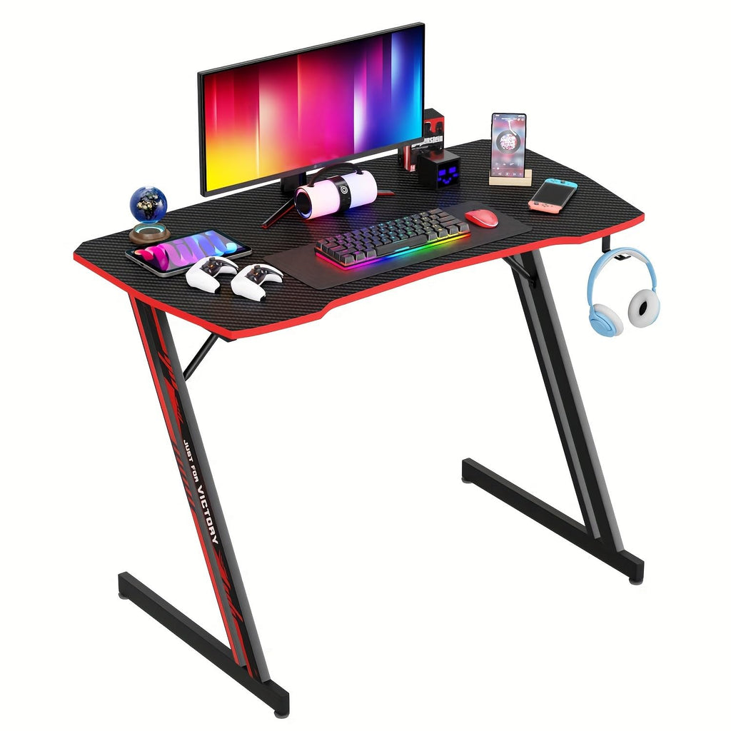 47 Inch Gaming Desk with Headphone Hook P57136