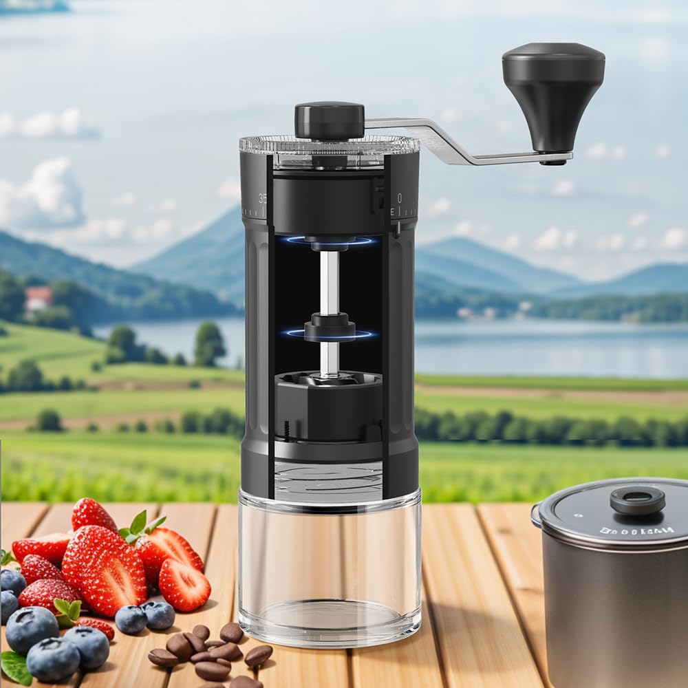 Portable Conical Burr Coffee Grinder 25g Ceramic Burrs Z298