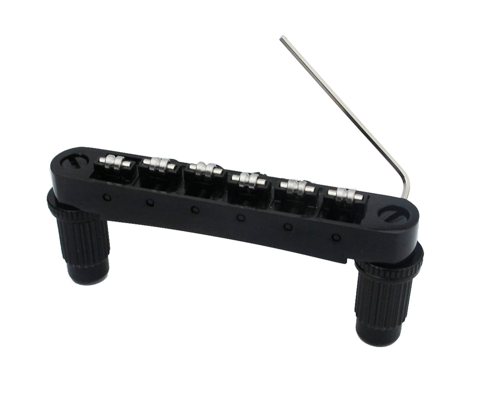 Black Roller Saddle Bridge for 6 String Electric Guitar A582732