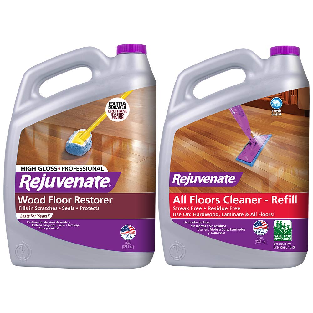 High Gloss Wood Floor Polish and Cleaner 128oz Y389