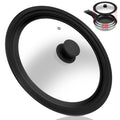 Tempered Glass Universal Lid with Silicone Rim for 10" - 12" Cookware Z31296