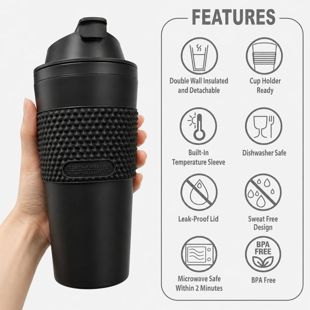 16 oz Insulated Coffee Tumbler Set 2 Pack K9745