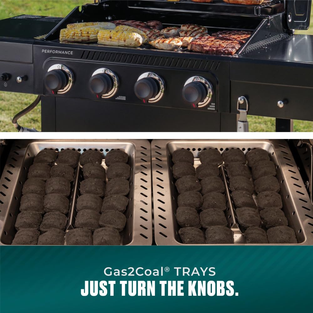 4 Burner Gas and Charcoal Grill U5566
