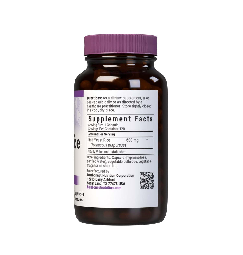 Red Yeast Rice 600 mg 120 Vegetable Capsules U2983