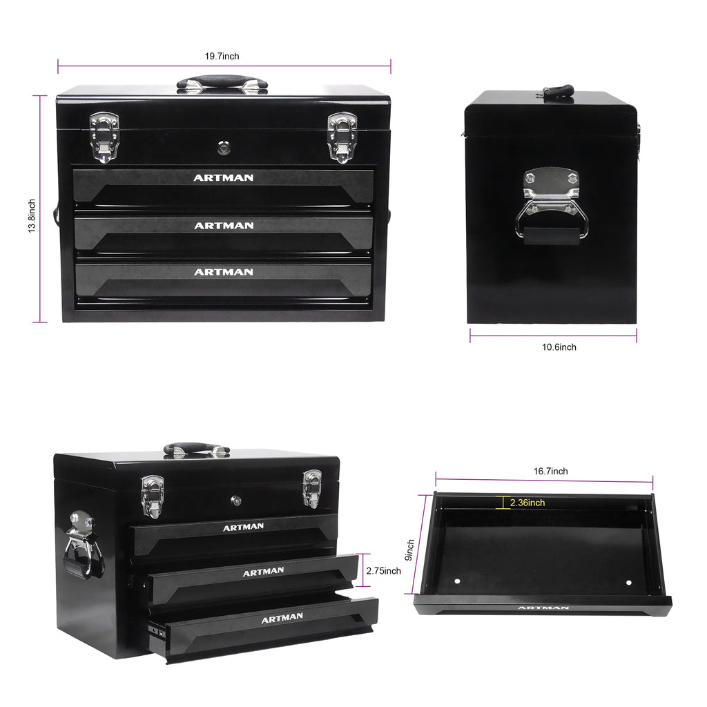 439PCS Mechanic Tool Set with 3 Drawers K1261