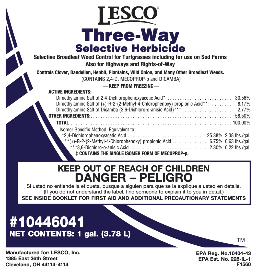 1 Gallon Selective Post Emergent Liquid Herbicide H200