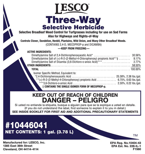 1 Gallon Selective Post Emergent Liquid Herbicide H200
