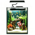 1.5 Gallon Glass Betta Aquarium Starter Kit with LED Light and Power Filter Q383316