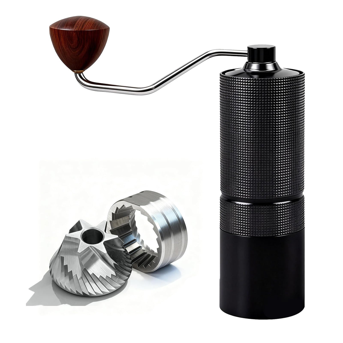 Manual Stainless Steel Conical Burr Coffee Grinder 20g Capacity A561285