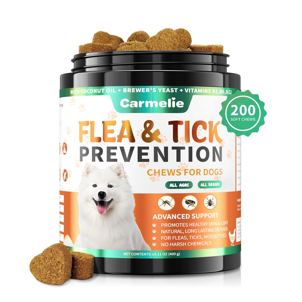 Flea and Tick Prevention for Dogs Chewables, 200 Soft Chews R692593