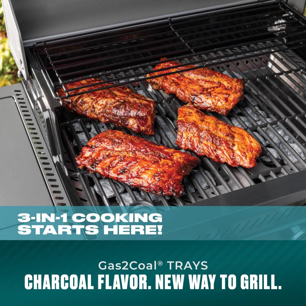 4 Burner Gas and Charcoal Grill U5566
