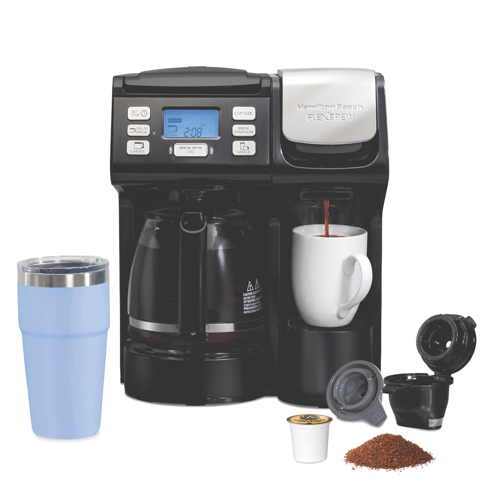 2-Way Coffee Maker with K-Cup Pods or Grounds, Black B952469