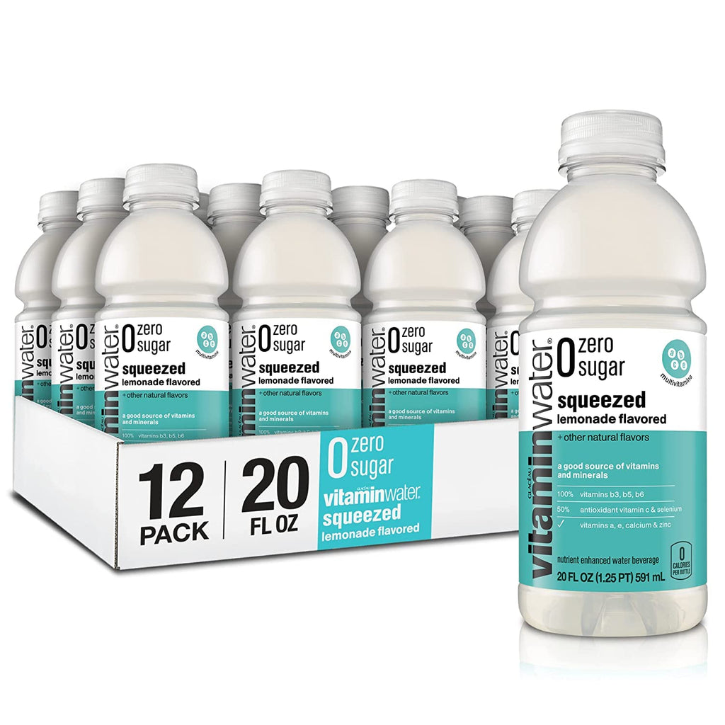 20 Fl Oz Vitamin Water ZERO Sugar Lemonade Pack of 12 W56511