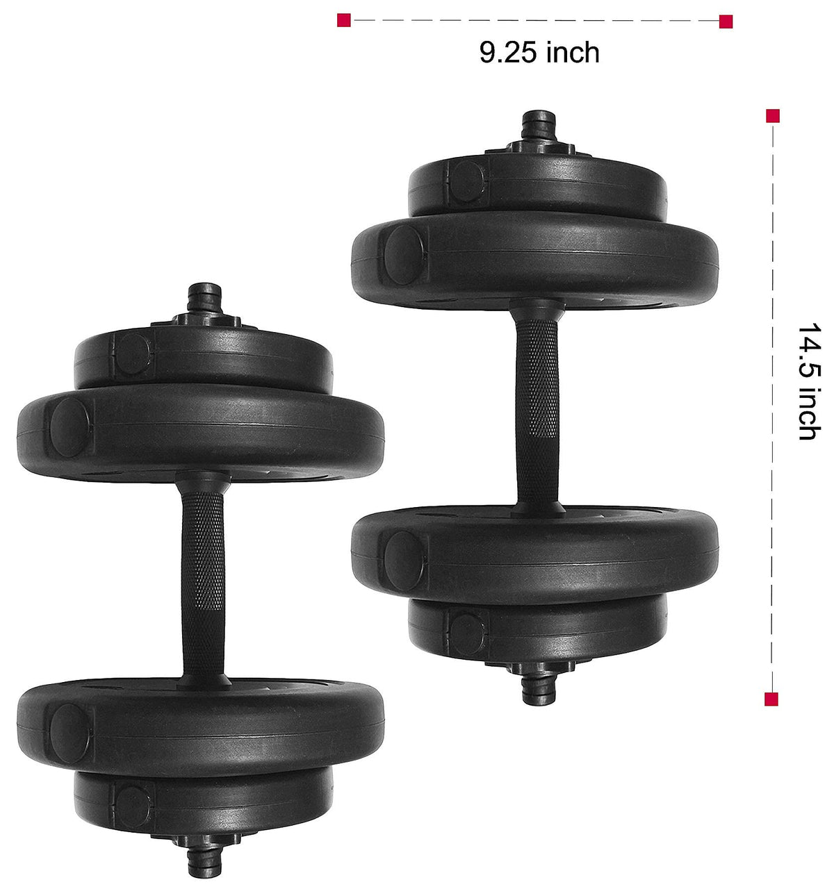Cast Iron Adjustable Dumbbell Weight Set T7487