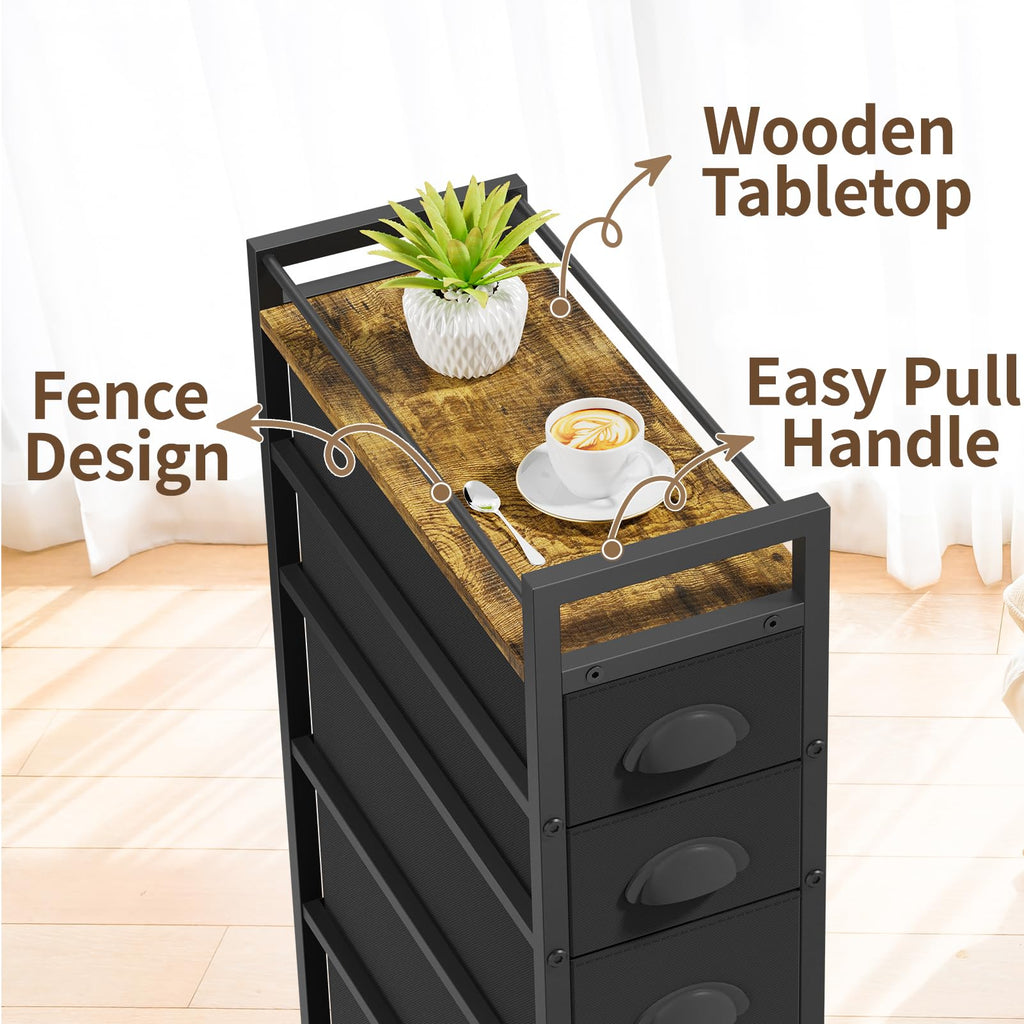 Black Narrow Storage Cabinet Q31740