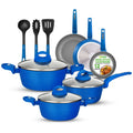 12 Pc Blue Nonstick Cookware Set O126