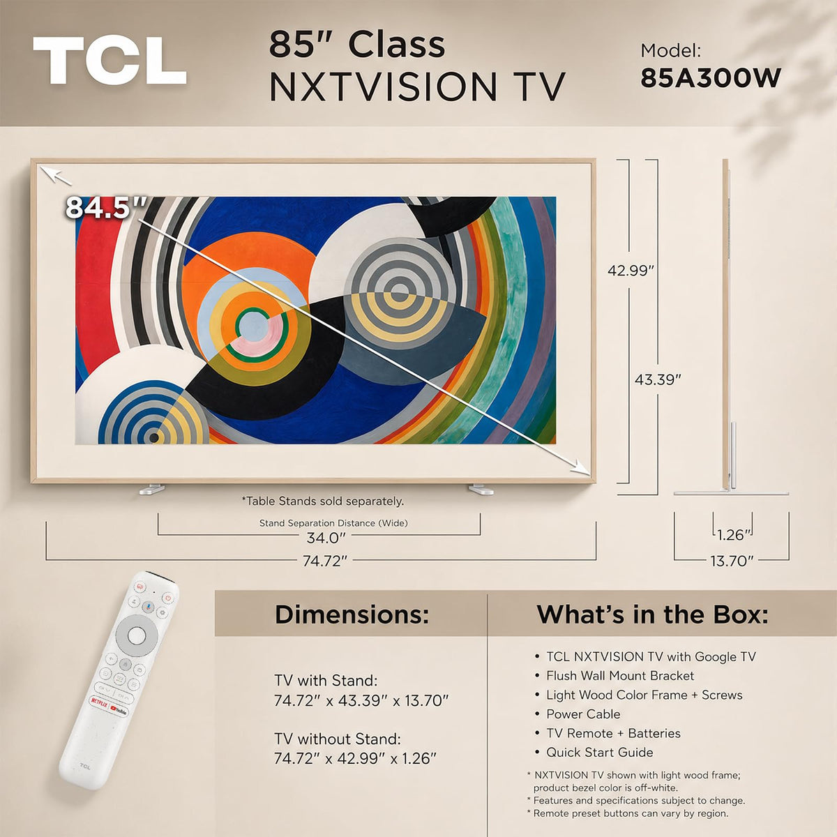 85" QLED 4K Smart TV C9455