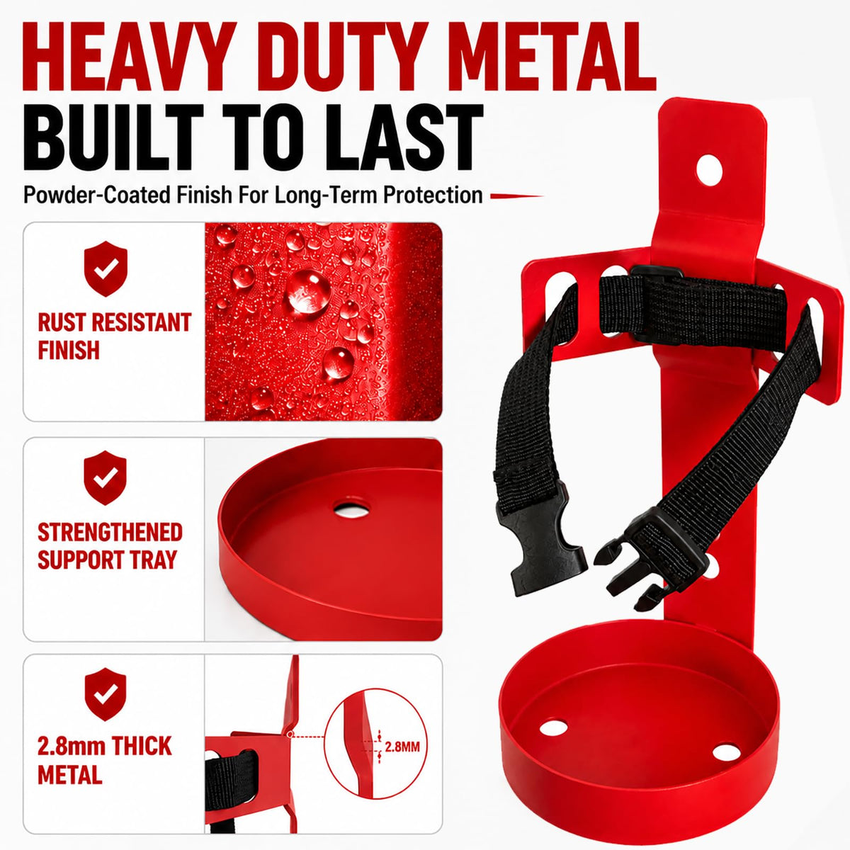 Fire Extinguisher Wall Mount Bracket 2.5 lb 1 Pack X89821