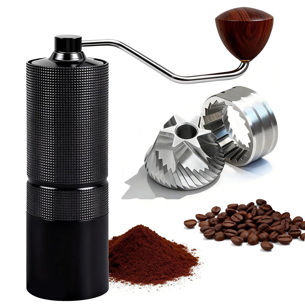 Manual Stainless Steel Conical Burr Coffee Grinder 20g Capacity A561285