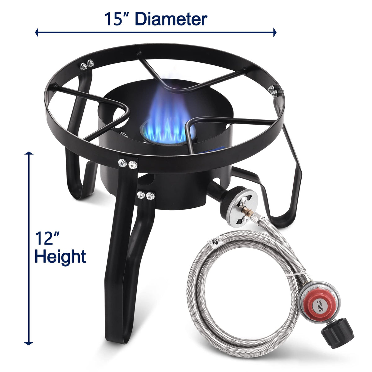 40QT Stainless Steel Stock Pot and 55,000BTU Propane Burner E916654
