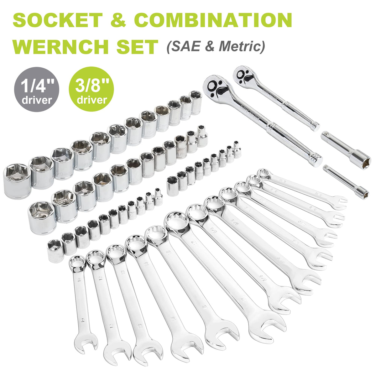 225-Piece Home Repairing Tool Kit with Tool Box T100