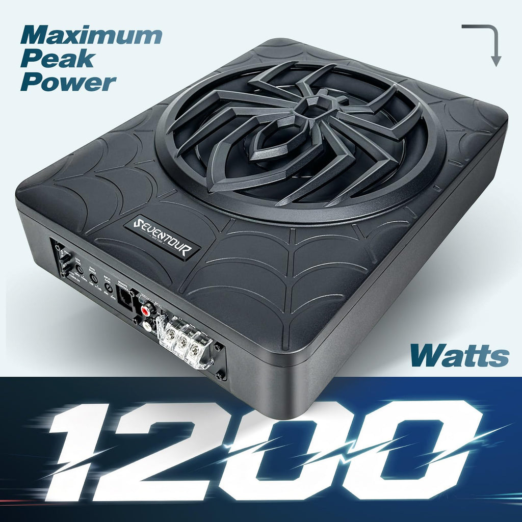 10" 1200W Powered Car Subwoofer with Amplifier T53564