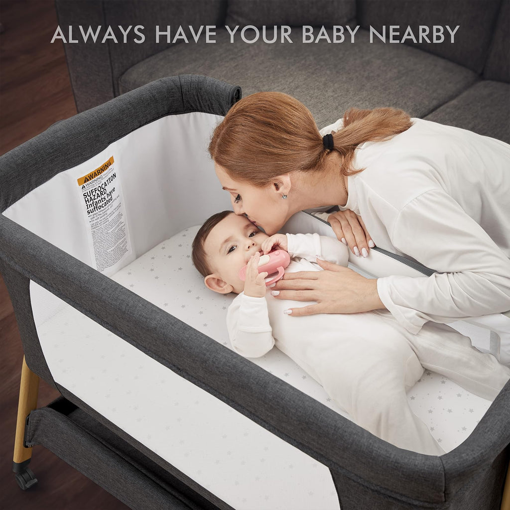3-in-1 Dark Grey Baby Bassinet K441483