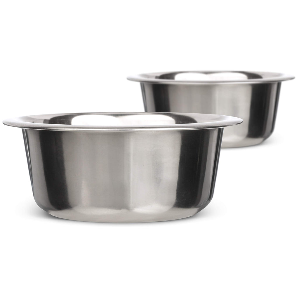 2.2 Cup Stainless Steel Dog Bowls Set of 2 W72959