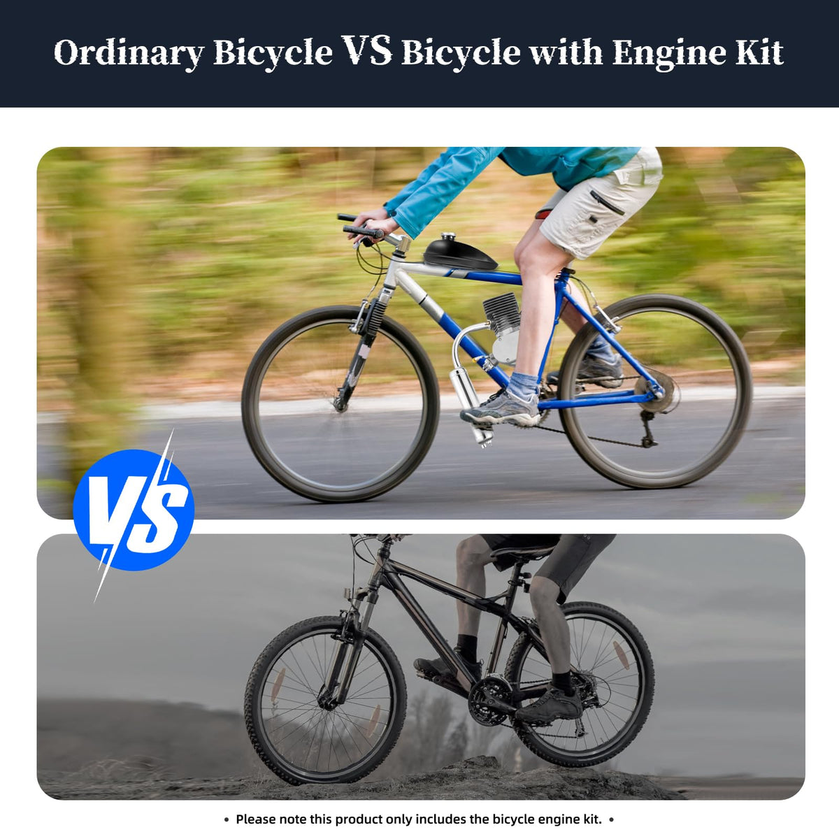 100CC 2 Stroke Bicycle Engine Kit with CDI Ignition and 36-Tooth Sprocket L645792