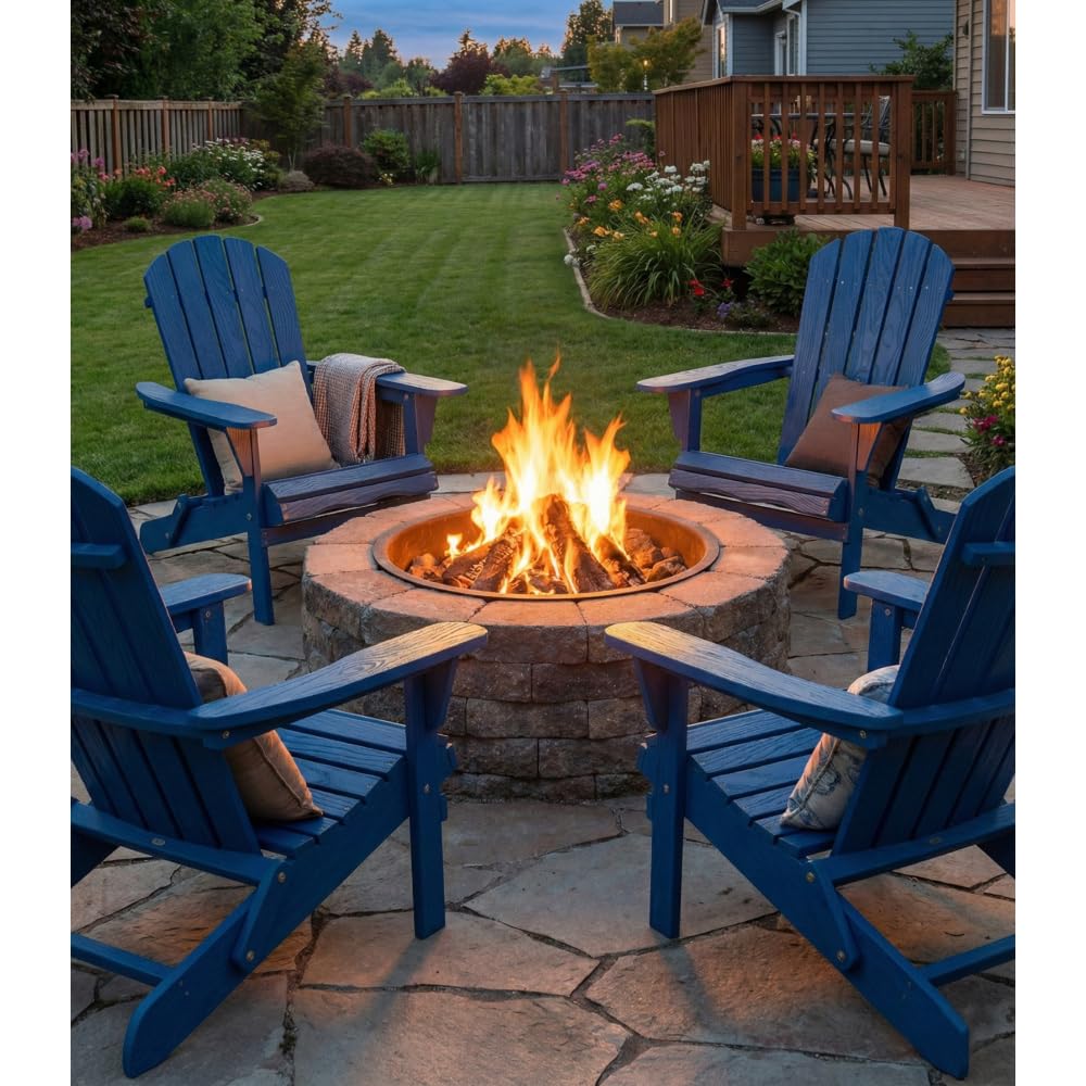 Wood Folding Adirondack Chair J392